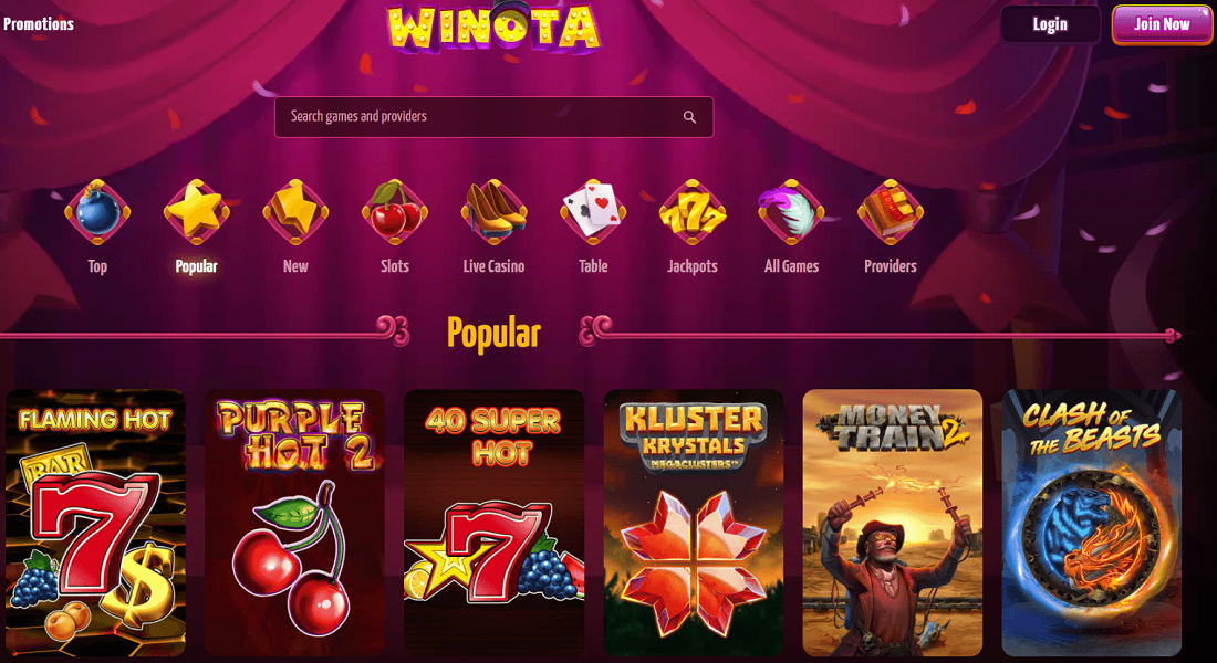 Winota Casino review